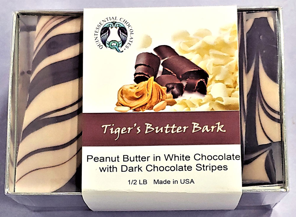 Quintessential Chocolate's Tiger's Peanut Butter Bark